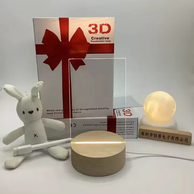 Veilleuse 3D - Lampe LED 3D Réécrivable