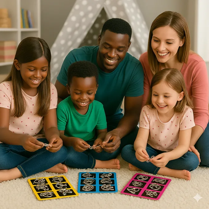 Ensemble de 8 casse-têtes de réflexion IQ, jouet éducatif en fil métallique à déverrouiller et à emboîter, idée cadeau pour adultes et adolescents