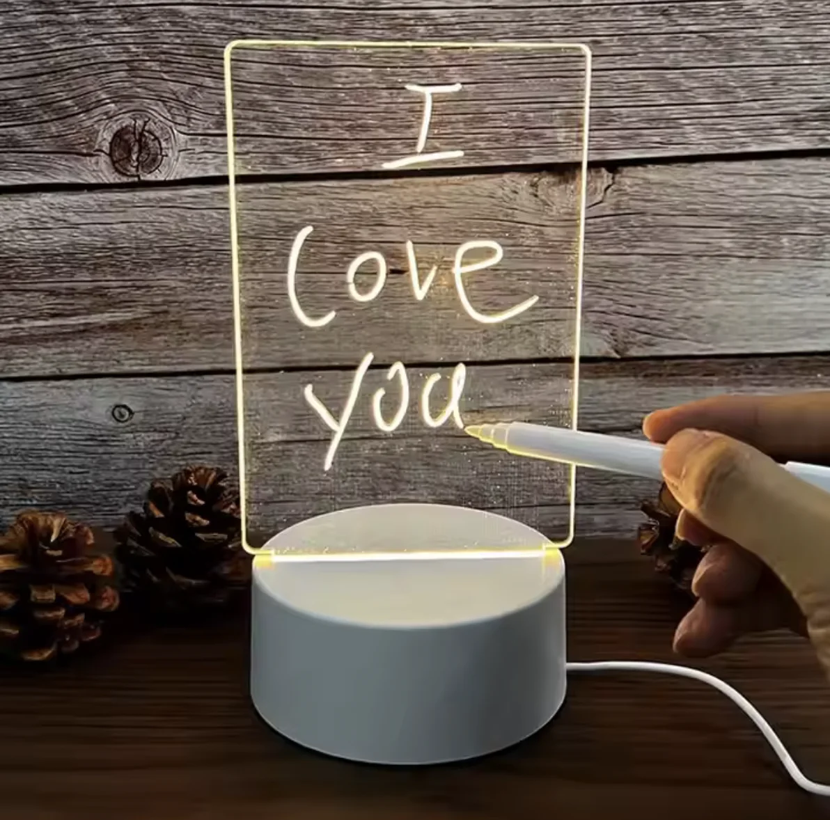 Veilleuse 3D - Lampe LED 3D Réécrivable - Vue supplémentaire