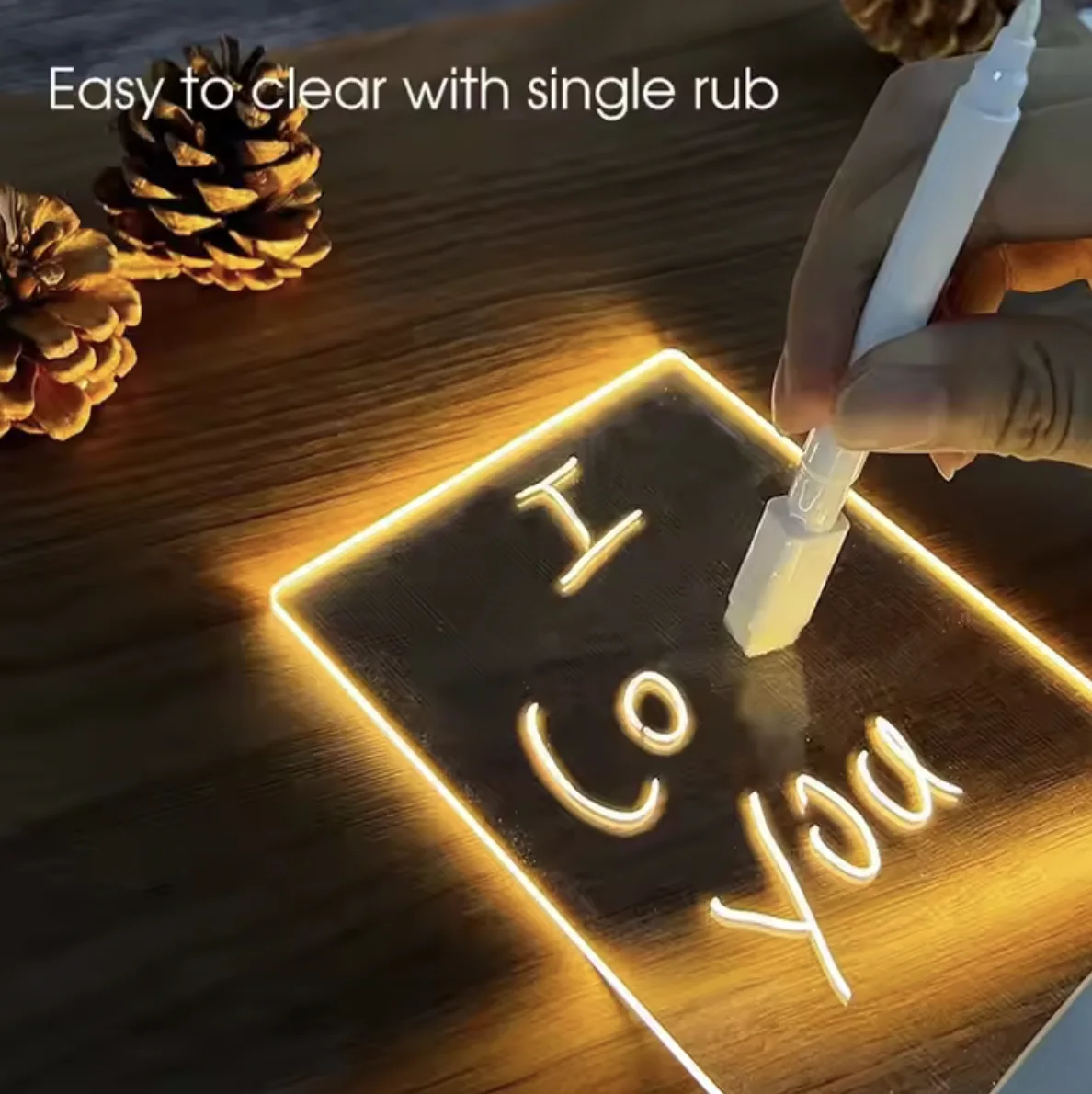 Veilleuse 3D - Lampe LED 3D Réécrivable - Vue supplémentaire